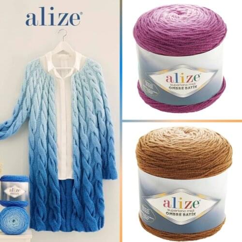 Изысканная суперлана с эффектом омбре батик Hobby And Craft Supplies