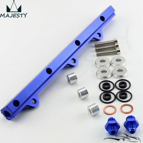 High Flow Fuel Rail Kit For Mitsubishi Lancer Evolution EVO 1 2 3 4G63 92-96 BLUE