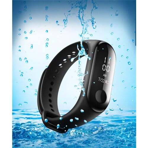 Colorful Silicone Convenient Casual Sport Watch strap For Xiaomi Miband 3 4 Smart Watch Band Waterproof Replacement Wristband