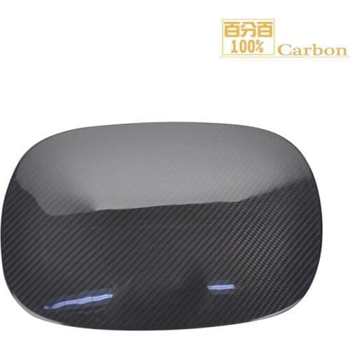 Dry Carbon Fiber Fuel Tank Cover Decoration Trim For Alfa Romeo Stelvio 2017 Gas Tank Cap