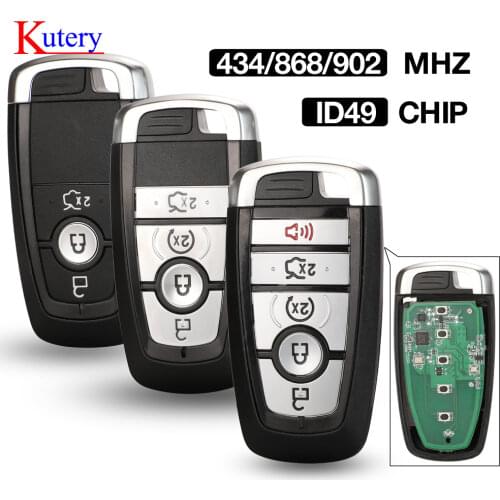 Kutery ID49 434/868/902 MHz Smart Proximity Key for Ford Mondeo Mustang Fusion F-250 F-350 F-450 F-550 2017 M3N-A2C93142600