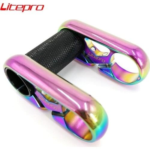 Litepro Ultra-light Hollow Stem 25.4mm Titanium Plating Aluminum Alloy Double Stem Folding Bicycle Adjust Stem Parts