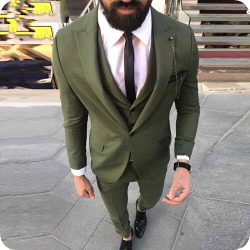 Men Suit Wedding Wedding Groom Best Man Casual Business Slim Fits Social Blazer Costume Custom Made Prom Suits Jacket+Pants+Vest