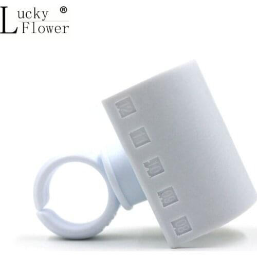 Eyelash Glue Adhesive Ring & U-shape Eyelash Holder Pallet Set Eyelashes Extension Makeup Kit Tool