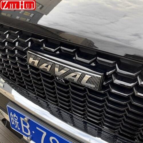 Car Styling Front Grille Metal Logo Stickers Grill For Great Wall Haval Hover F7 F7X 2019 2020 2021 Automobile Accessories