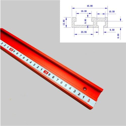 NEW T-Tracks Aluminum Alloy Durable T- Slot Miter Track Jig Fixture w/ A Scale for Drill Press Router Table Band Saw Woodworking