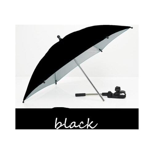 New Top Quality Baby Stroller Umbrella Adjustable Folding Waterproof Sunshade Solid Color Strengthen Kids Prams Accessories