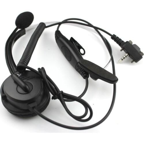 Headphone Single Headset Collar PTT With Microphone For Vertex Standard VX131 VX230 VX231 VX261 Walkie Talkie