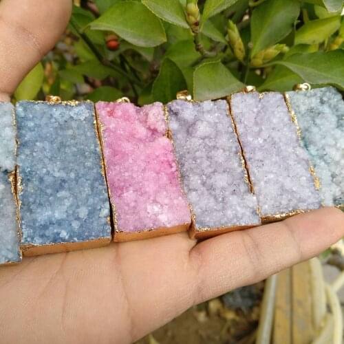 Natural pendant cluster mineral crystal specimen healing 1pc