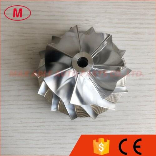 S218 62.60/84.48mm 7+7 blades high peroformance turbo aluminum 2618/Billet/milling compressor wheel