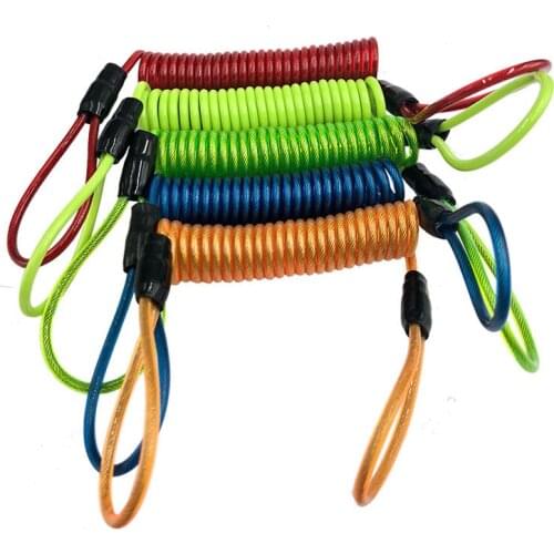 150cm Alarm Disc Lock Security Anti Thief Motorbike Accessories Motorcycle Wheel Disc Brake Bag And Reminder Spring Cable Line