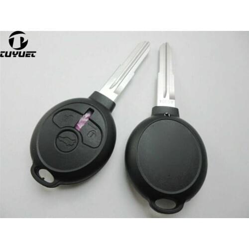 Replacement Car Key Case Blanks For Mitsubishi Outlander Grandis 3 Buttons Remote Key Shell
