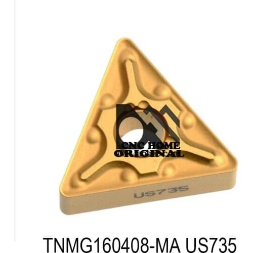TNMG160404-MA TNMG160408-MA US735 Carbide Inserts TNMG160404 TNMG160408 TNMG Turning Tool Carbide Inserts Lathe Tools