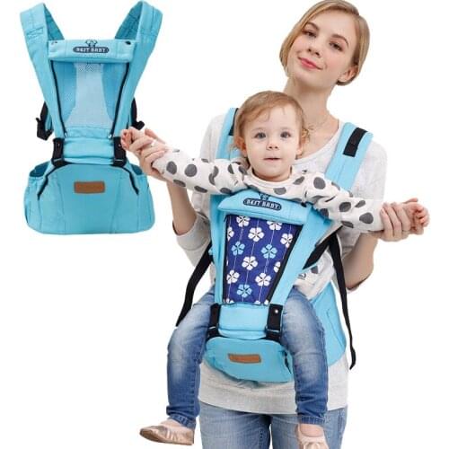 High Quality Baby Ergonomic Hipseat Carrier Toddler Breathable Floral Cotton Backpack Wrap 0-36Months Slings Infant Seasons 4
