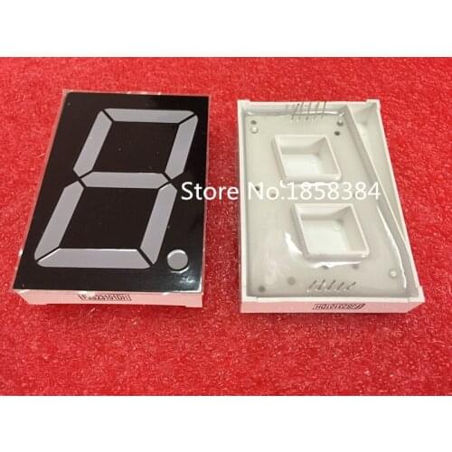 10PCS/lot 1 Bit Digital Tube 2.3 inch Red LED Common Anode 7 Segment Digital Display