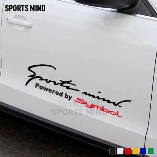10 Pieces Sports Mind Car Sticker Decal Automobiles Car Styling Auto Accessories For Renault Symbol Car Accessories