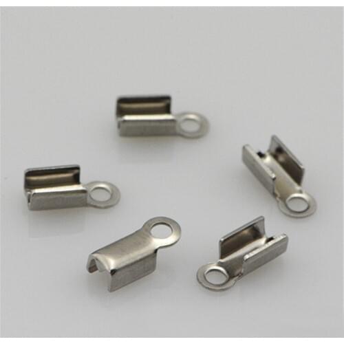 100 PCS Wholesale Metal Stainless Steel Clasps & Hooks DIY Rope Buckle DIY Jewelry Components