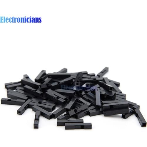 100Pcs 2.54mm 1P Pitch Dupont Jumper Wire Cable Housing Female Pin Contor