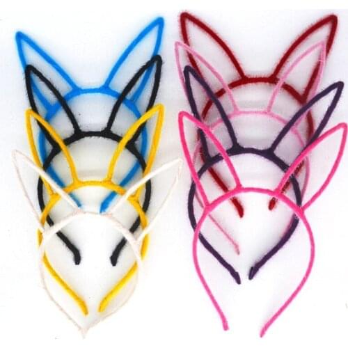 12pcs Party Girls Women Cute Bunny Rabbit Ear Headband Cosplay Costume Hair Band Birthday Wedding Party Christmas Halloween