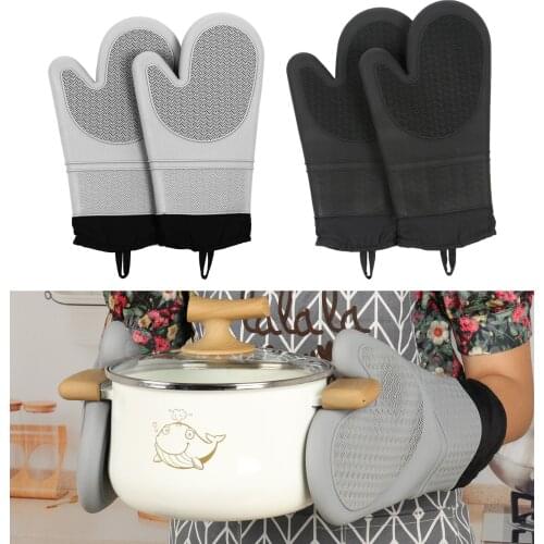 2PCS Oven Mitts Pot Holders with Non-Slip Textured Tools Accessories Pads for Grilling Cooking Microwave Insulation MatBaking