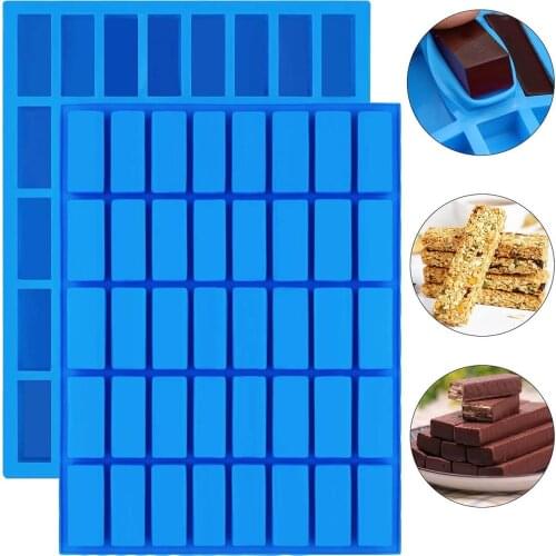 40 Cell DIY Creative Ice Cube Maker Cube Square Caramel Candy Chocolate Mould Silicone Ice Tray Kitchen Accessories Tools