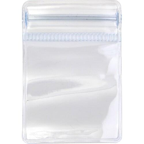 50pc 6x4cm Zipper Closure bags clear poly bag reclosable plastic small baggies