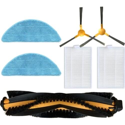 7Pcs Vacuum Cleaners Parts Accessories for MOOSOO RT30 RT40 RT50 Main Brush HEPA Filter Side Brush Kits Accessory Set