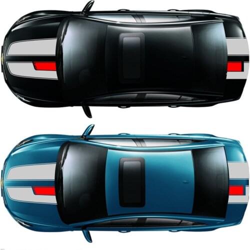 Car Decals Racing Rally stripes 2-13'' for CRUZE Vinyl Motor Hood Trunk Stickers ZC968