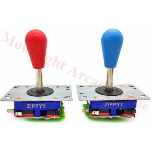 Free shipping Oval ball top ZIPPY Long shaft Joystick with Microswitches balltop 2 way 4 way 8 way restrictor for Arcade machine