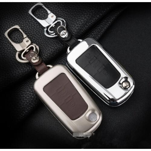 Zinc Alloy+Leather Car Key Cover Case Shell Bag For MG5 MG7 MG GT GS Roewe 350 360 750 W5 Car Key case shell