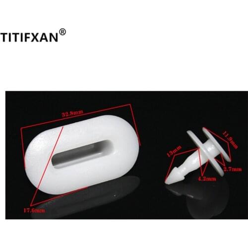 10PCS Car wiper blade deflector panel fixed clip for Honda Spirior Accord Fit CRV Auman plastic fasteners