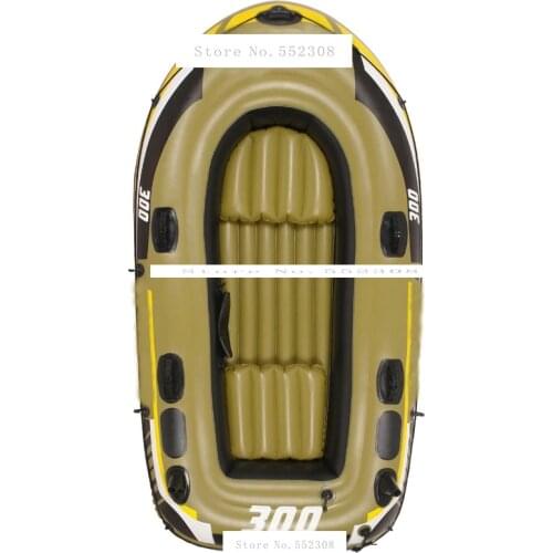 4 person child inflatable fishing boat PVC Rowing Boats carry weight include two seat+a pair of oars+hand pump