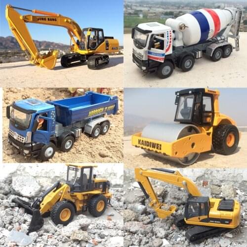 Childrens Gift Excavator Dump Truck Mixer Forklift Super Solid Alloy Engineering Model Toy W82