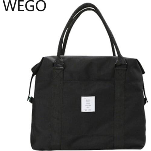 Short-distance travel bag female portable light and simple luggage bag large-capacity travel waterproof shoulder bag gym bag