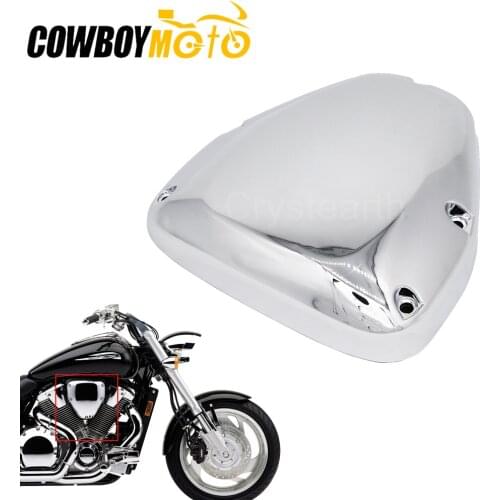 Chrome Motorcycle Plastic Air Filter Cleaner Cover For Honda VTX1300 VTX1800 2003-2008 VTX 1300 1800 2004 2005 2006 2007