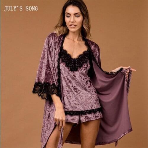 Женские комплекты для сна JULY'S SONG China At AliExpress
