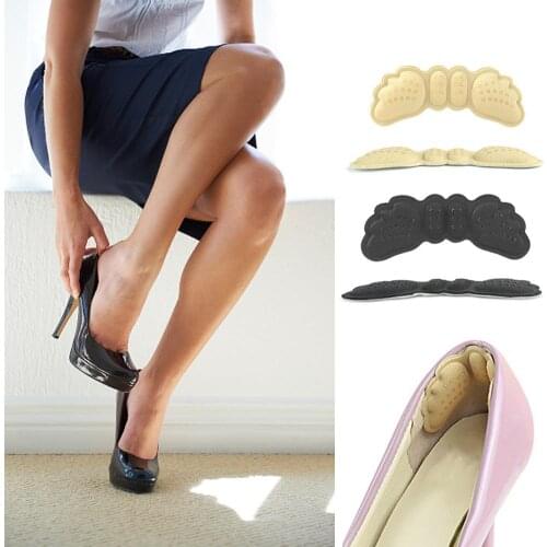 Shoes Heel Grips Butterfly High Heel Cushion For Girls Ladies Adhesive Heels Pads Liner Grips Protector Sticker Pain Relief