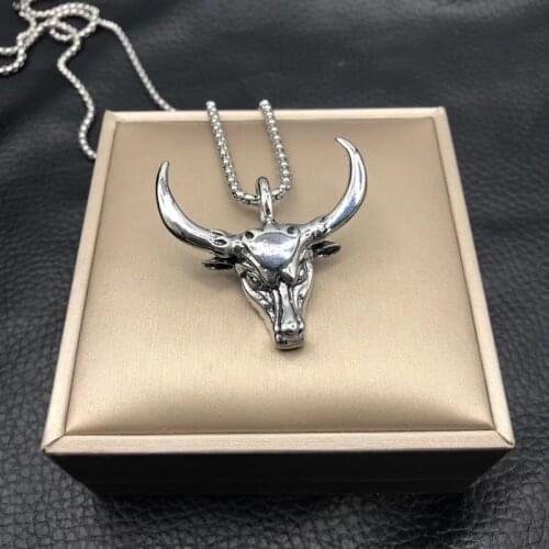 Fashion Vintage Women Men Bull Head Pendant Chain Necklace Jewelry Gifts