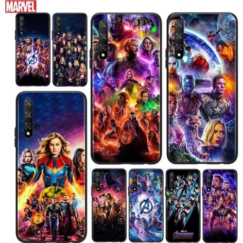 Marvel The Avengers For Huawei Honor 10 20 30 10i 20i 30i 10X V20 V30 20S 30S 30i X10 Pro Lite Black Silicone Soft Phone Case