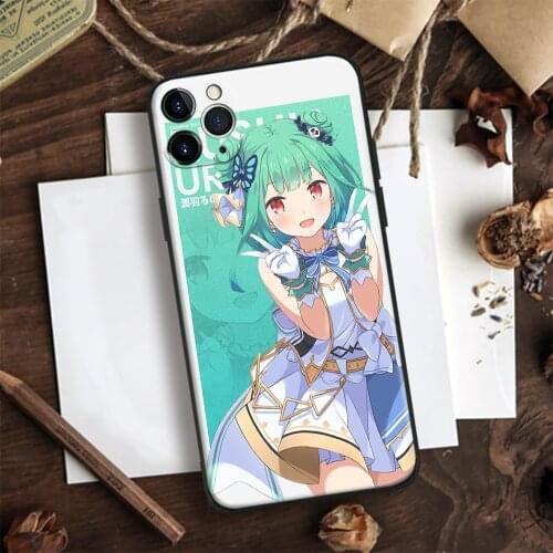 Uruha Rushia Hololive Anime Soft Silicone Glass Phone Case Cover Shell For IPhone SE 6 6s 7 8 Plus X XR XS 11 12 Mini Pro Max