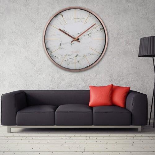 Wall Clock Luxury Style Silent Clock Modern Design 2021 Free Shipping Quartz Metal Wall Clock Watches In Wall Quiet Home Decor