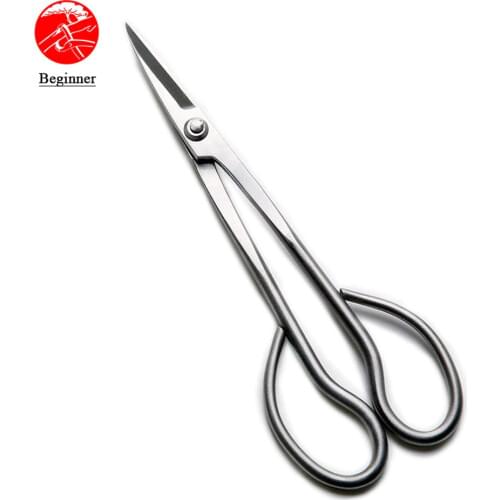 Beginner grade 180 mm long handle scissors 3Cr13 Alloy Steel bonsai tools from TianBonsai