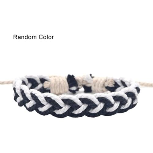 Handmade Antique Cotton Hemp Woven Bracelet Personal Handrope Suitable For Men And Women Couple Bracelet