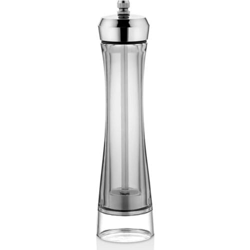 Transparent Salt Pepper Mill Smoked Mica 21 cm kitchen accessories gadget cooking tool portable Vip John