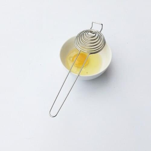 Spiral Stainless Steel Egg Yolk White Separator Egg Yolk Remover Divider with Long Handle Kitchen Tool Baking Cooking Egg Tools