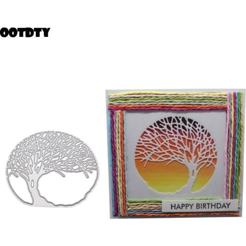 Tree Cutting Dies Stencil Scrapbooking DIY Album Stamp Paper Embossing Craft Decor 2019