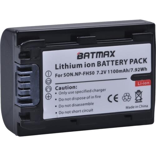1Pc NP-FH50 NPFH50 Replacement Battery for Sony FH70 FH100 A230 A330 A290 A380 A390 HDR-TG1E TG3 TG5 TG7 DSC-HX1 DSC-HX200