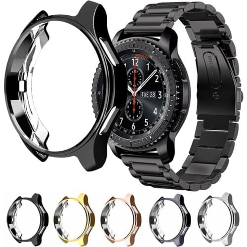 Gear S3 frontier for Samsung Galaxy watch 46mm 42mm band Protective case Smart watch Replacement TPU All-Around cover shell 22mm
