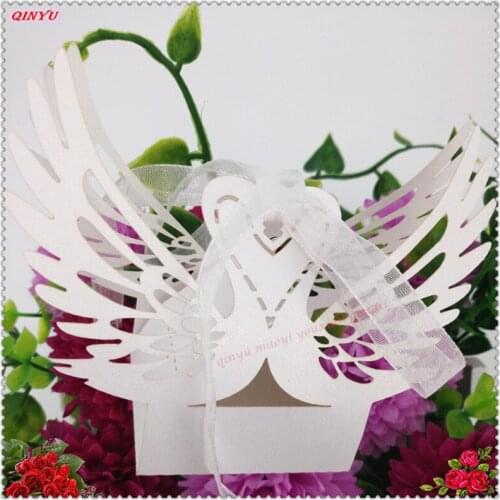 10/50Pcs Candy Box Laser Cut 5*5*8cm Wedding Wedding Gift For Guest Wedding Favors Christmas And Birthday Party Decoration 6z