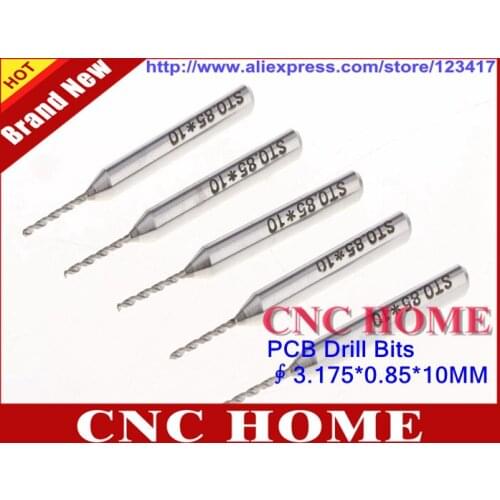 10pcs/lot 3.175*0.85*10MM PCB Print Circuit Board Drill Bits, CNC Drill Bits, Import Carbide PCB Dremel Jewelry CNC Drill Bits